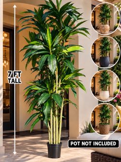 New  artificial plant 7 ft tall