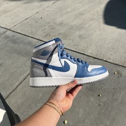 jordan 1s blue and gray GS
