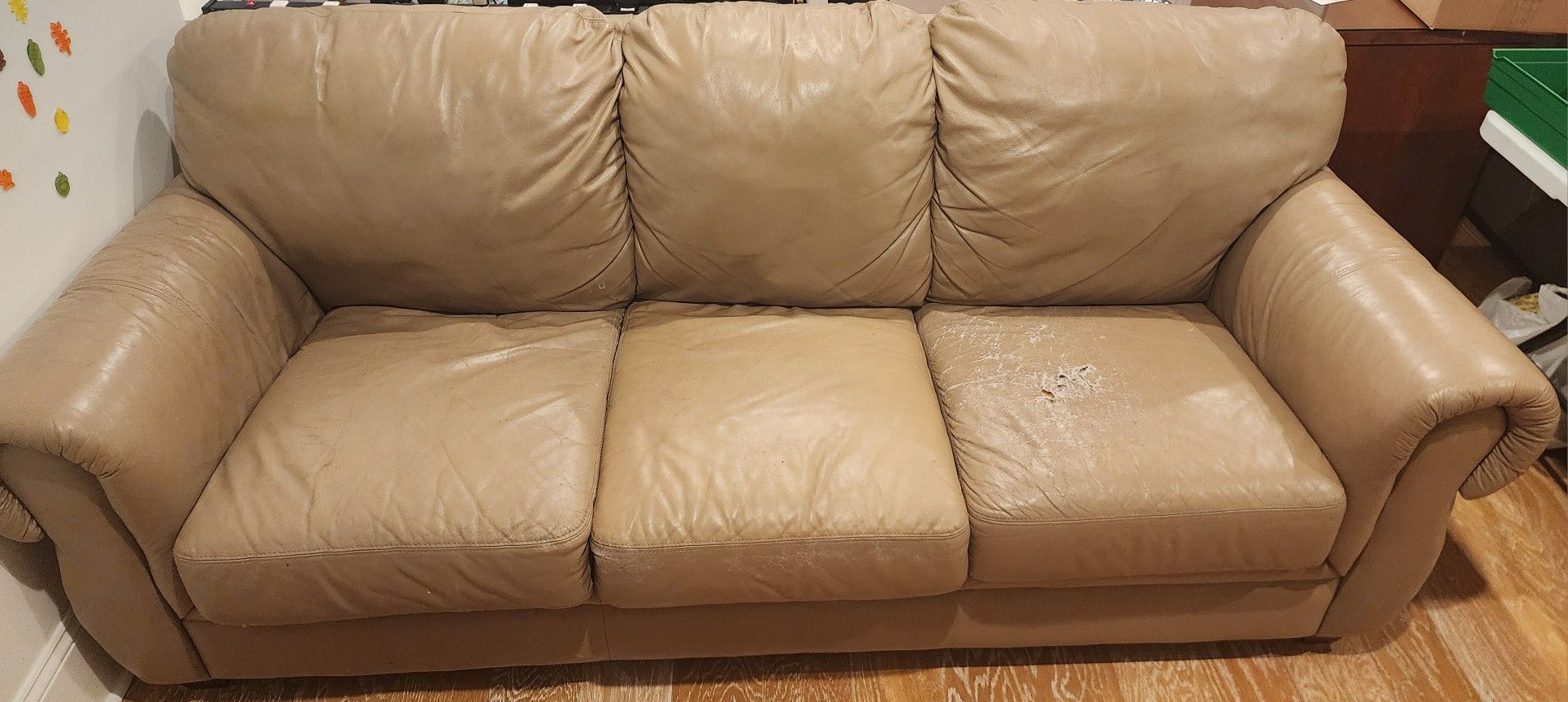 PALLISER LEATHER SOFA