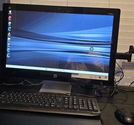 HP  DeskTop 🖥  Pavillion  23-Q112 - 2.9GHz.  CPU/12.0GB. RAM/1.0TB  HDD., Windows  11, AMD  A8 , DVD-RW,  WebCam,  Good Work ✔️