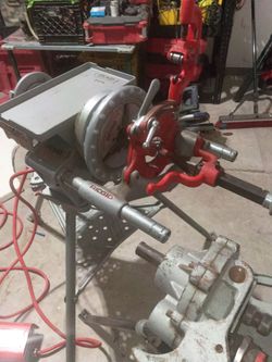 🛠️ RIDGID 300 Pipe Threader – FULL SET (Stand, Dies, Foot Pedal) – Ready to Work
