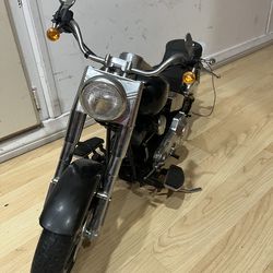 Vintage Bright Harley Davidson fat Boy Display