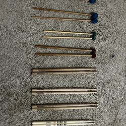 Assortment Of Drum Sticks And Percussion Mallets