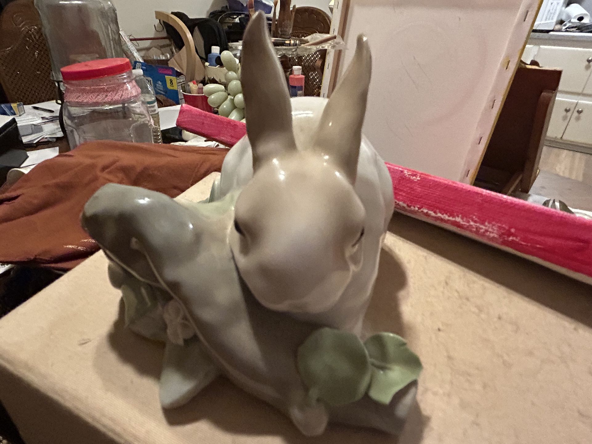 Rabbit On Log