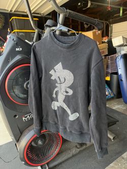 Men’s black rhinestone sweater