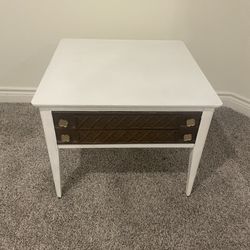 White/ Brown Coffee Table 