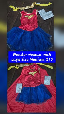 Wonder Woman Costume with Cape Size Medium
