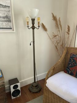 torcheire three arm floor lamp from 1930/1940's