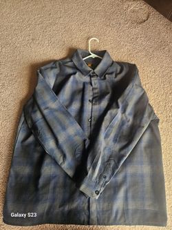 Men's Plaid Long Sleeve Button-Up Shirt