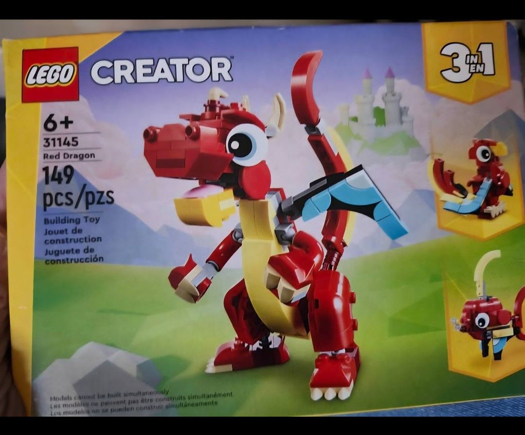 Lego 3n1 Creator 149 Pieces New Never Opened
