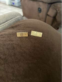 10k dollar bill earrings