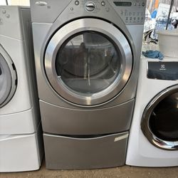 Whirpool Brand Stainless Steel Gas Dryer Everyting Works Well With 3 Months Warranty