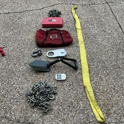 Warn Recovery Kit And Tire Repair kits