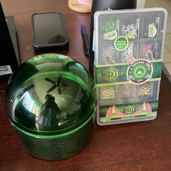 Wicked glass and ceramic container with wicked beading kit