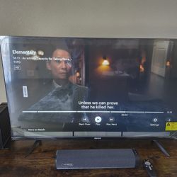 Element Smart TV W/ Sound Bar