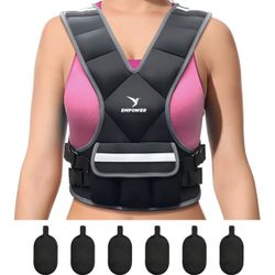Weighted Vest for Women with Reflective Strips – Fixed 8Lbs, Adjustable 4-10Lbs 