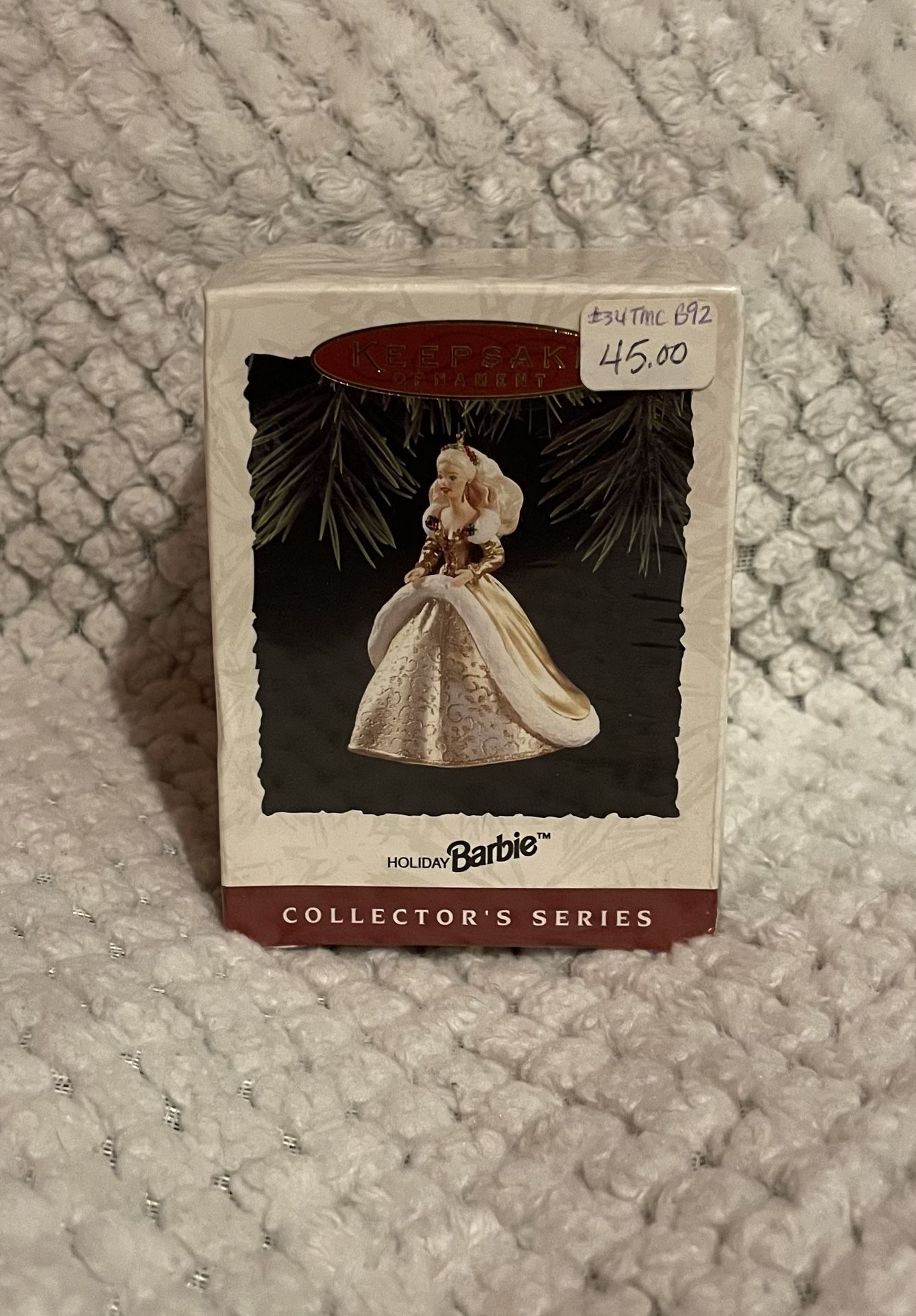 Hallmark 1996 Club Edition Barbie 1988 Happy Holidays Ornament 1st Edition