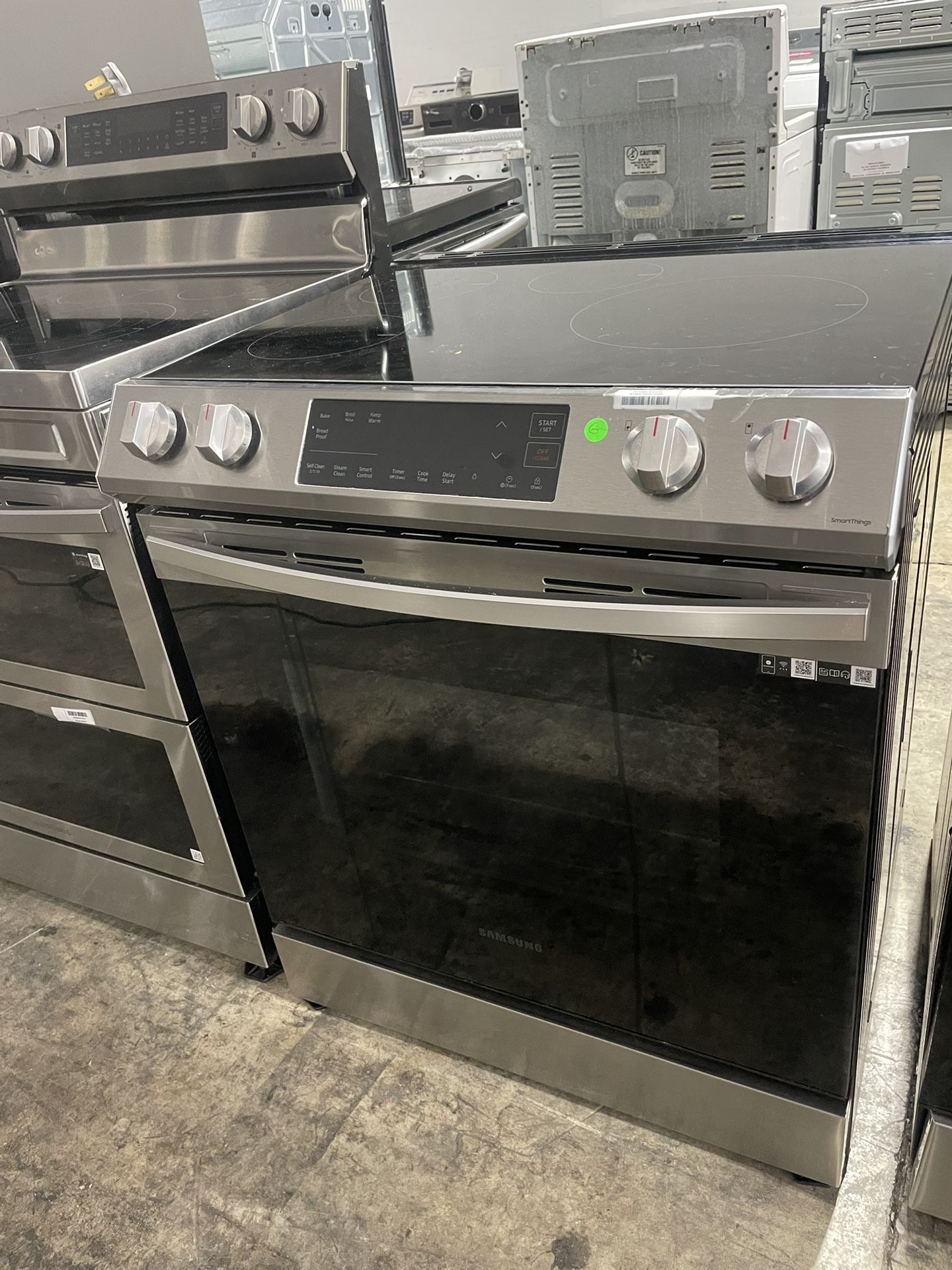 Slide in stove Samsung stainless steel