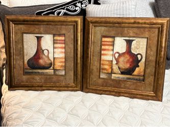 Rust Pot Prints x2