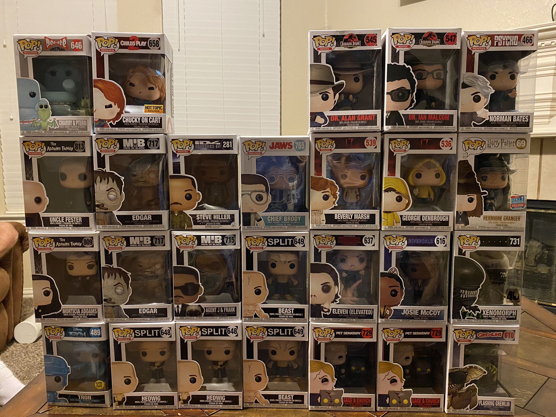 Funko POPs: Assorted Movie Characters