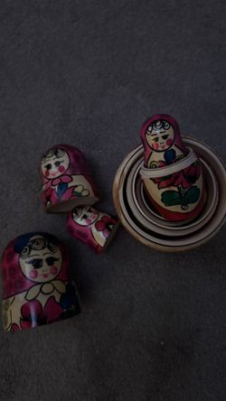 Russian doll , Pink Set. 