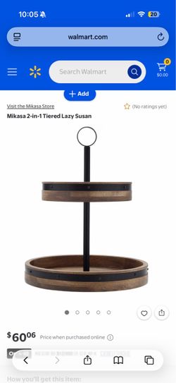 Mikasa 2-in-1 Tiered Lazy Susan