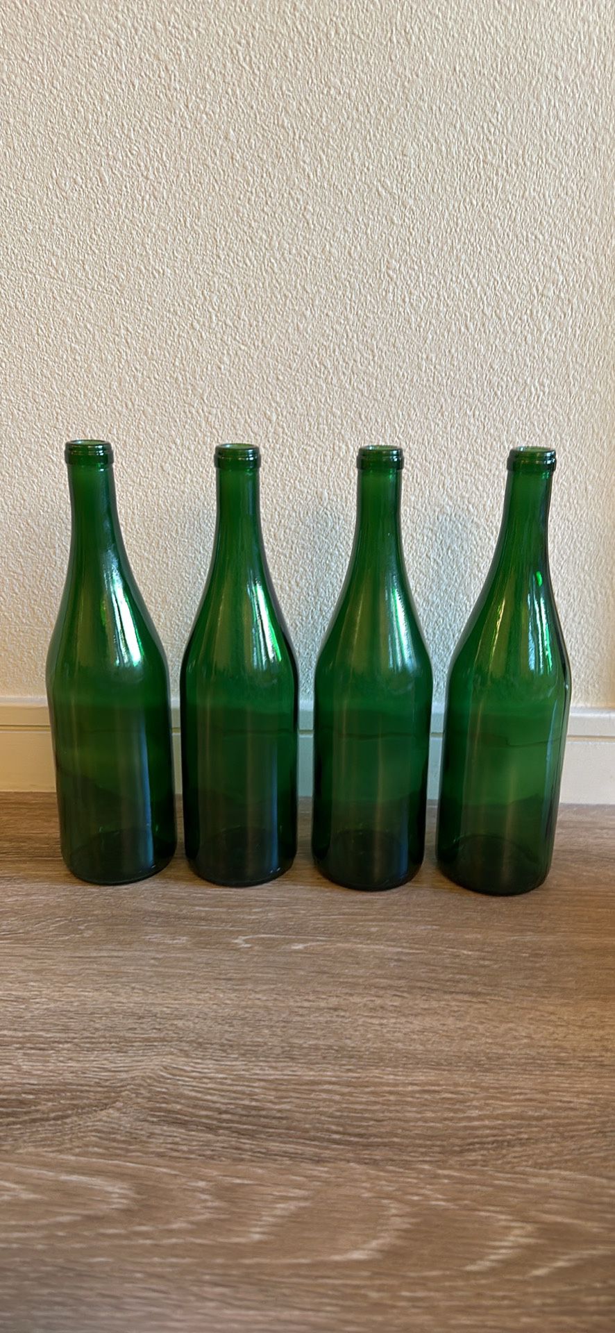 Green Glass Bottles 