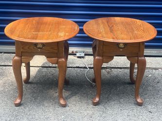 matching Queen Anne style end tables by Broyhill