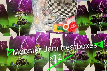 Monster truck Birthday Party decorations and party supplies