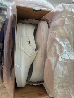 White Vans- size 8 w