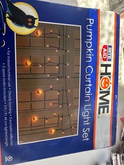 Halloween Pumpkin Curtain Light Set