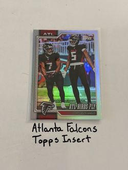 Atlanta Falcons Topps Short Print Insert Card.
