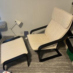 IKEA POÄNG Armchair and ottoman
