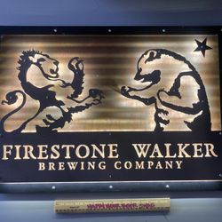 Firestone Walker Led Metal Beer Sign Bar Light 