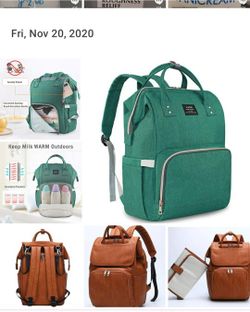 Beautiful Radiant Emerald Green  Diaper Bag