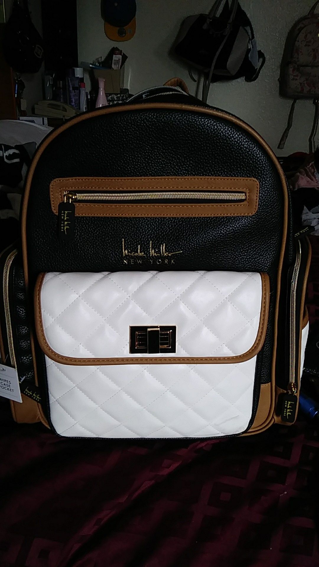 Nicole Miller New York backpack diaper bag for Sale in Stockton