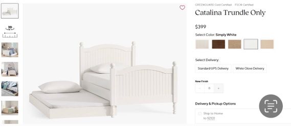 Pottery Barn - Catalina Bed - Trundle Only