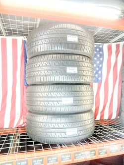 🇺🇸 4 GREAT USED TIRES 275/50R21 DUNLOP GRANDTREK PT3A GRAND TOURING ALL SEASON LUXURY EDITION 275 50 21