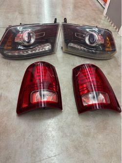 Dodge ram sport headlights and taillights