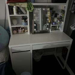 White ikea desk