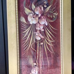 Framed Floral Artwork