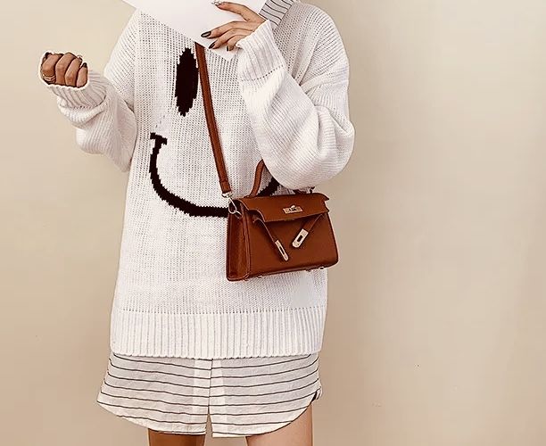 Small PU Leather Red Crossbody and Hand Bag with Versatile Style