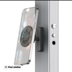 Magnetic Phone Holder for Gym Workouts, 3600 Adjustable Phone Mount Compatible with iPhone 12-17 Series, Portable Fitness Accessory for Men & Women