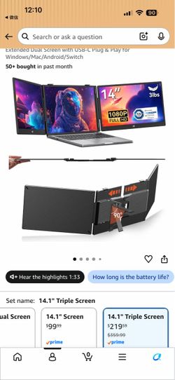 Brand new Triple Laptop Screen Extender