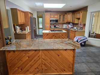 Custom Solid Wood Kitchen Cabinet Set with Granite Countertops – Complete Kitchen – $9,500 OBO