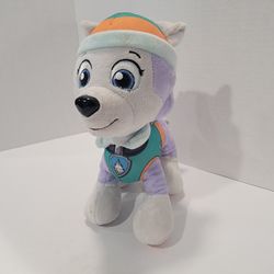 Paw Patrol 9.5” Everest Race To Rescue 2015 Puppy Dog Stuffed Animal Plush