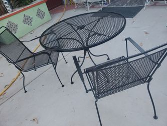 Metal Patio Table Set
