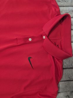 Nike Dri-FIT Red Polo Shirt