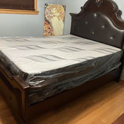 New Mattress Boxprings And Metal Frame. All Sizes Available. Excellent Quality Low Prices. Twin At $99. Hablamos Espanol.