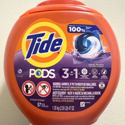 $15 Tide laundry pods 57ct 47oz Spring Meadow 